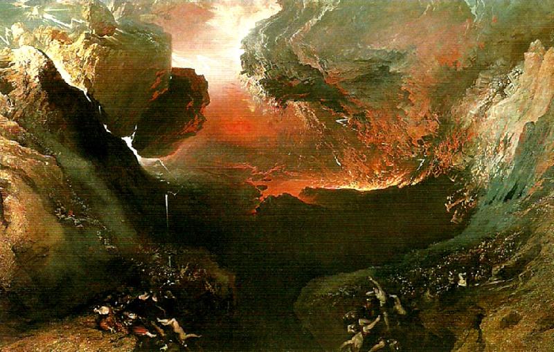 John Martin the great day of his wrath oil painting picture